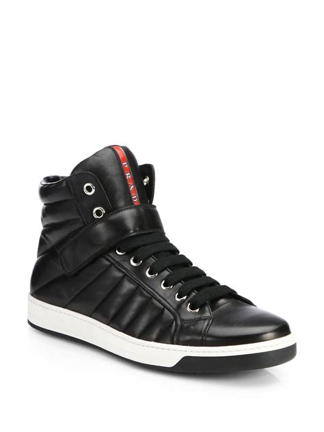 prada new season sneakers|prada designer high top sneakers.